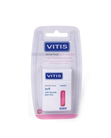 VITIS® Zahnfloss gewachst mit Fluorid + Minze